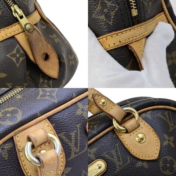LOUIS VUITTON Montorgueil PM Shoulder Bag Monogram Leather Brown - Picture 7 of 16